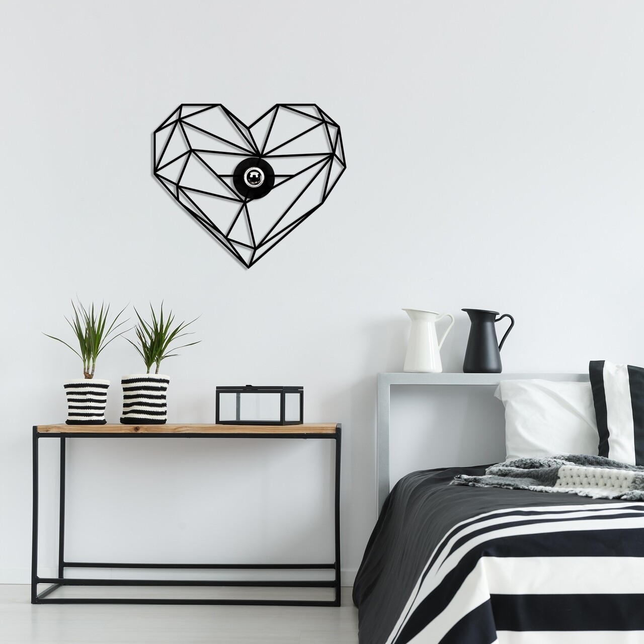 Lampa de perete, Shadow, 600 - A, E27, 100 W, metal/MDF, negru - imagine 7